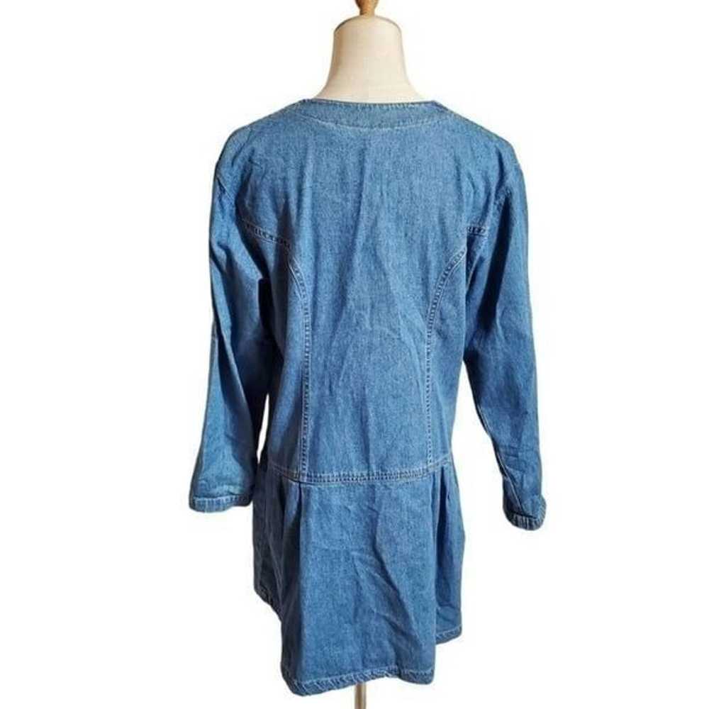 Northwest Blue Vintage Denim Dropwaist Mini Dress - image 3