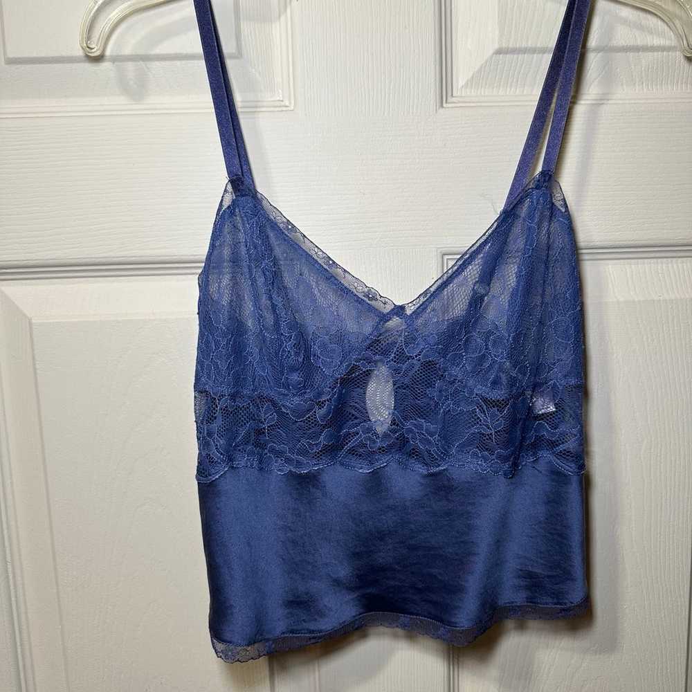 Vintage Victoria's Secret Small Silk Lace Cami Br… - image 1