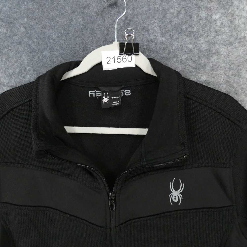 Spyder Black Full Zip Fleece Mens Medium Jacket w… - image 2