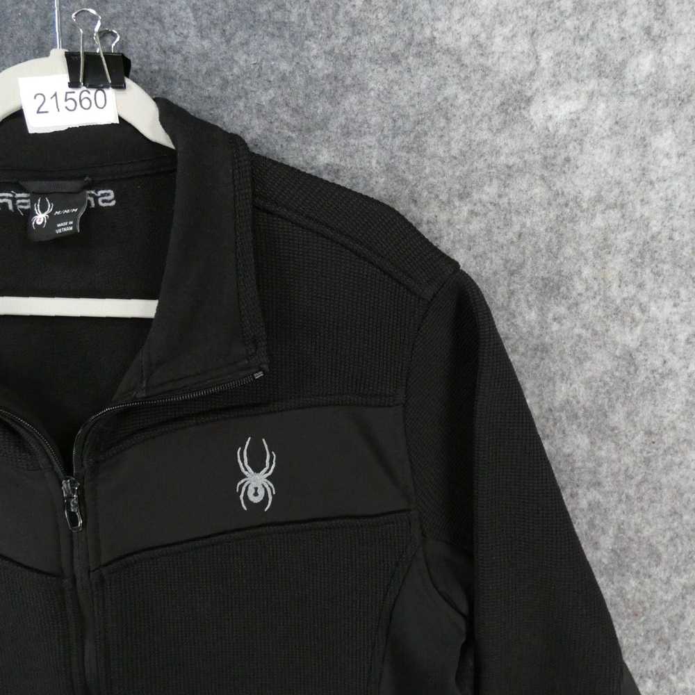 Spyder Black Full Zip Fleece Mens Medium Jacket w… - image 6