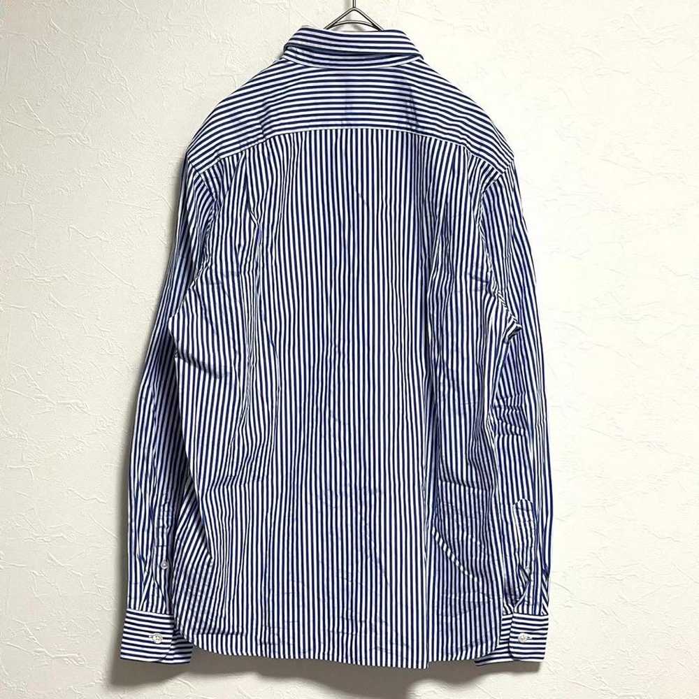 MUJI Stripe Pattern Shirt White Casual Office Wea… - image 3