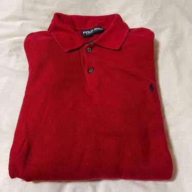 Polo POLO Ralph Lauren Red Long Sleeve Polo Shirt