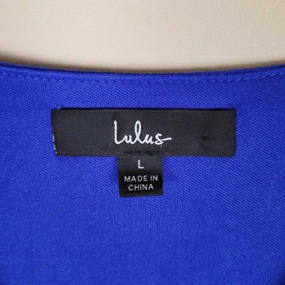 Lulus Size L Wonderous Water Lilies Royal Blue Ma… - image 12