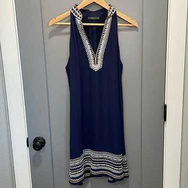 THML embroidered sleeveless mini dress, size L