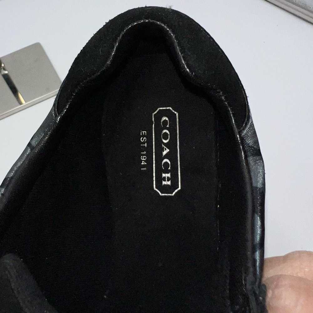 Coach Coach Kyrie Black Suede and Gray Signature … - image 11