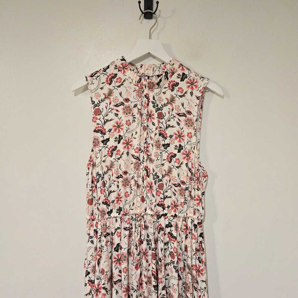 Torrid Mini Dress White Pink Floral Stretch Chall… - image 5