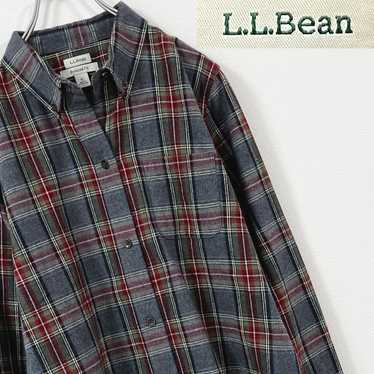 LL Bean classic item Plaid Flannel Tartan Check Fl