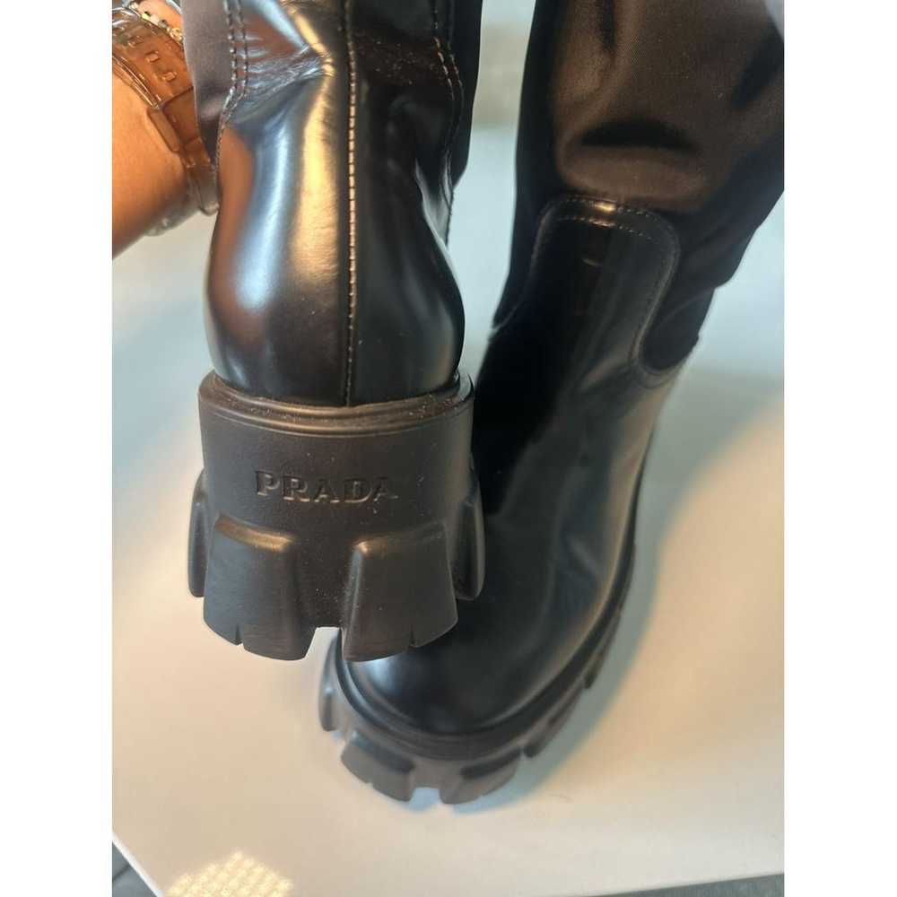 Prada Monolith leather boots - image 4