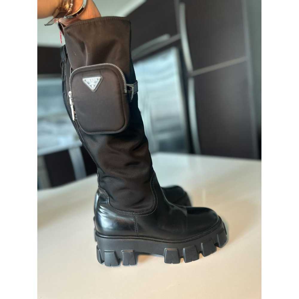 Prada Monolith leather boots - image 5