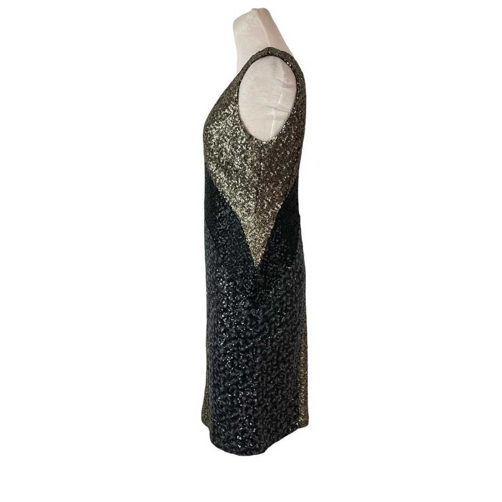 Ann Taylor Colorblocked Sequin Sheath Cocktail Di… - image 5