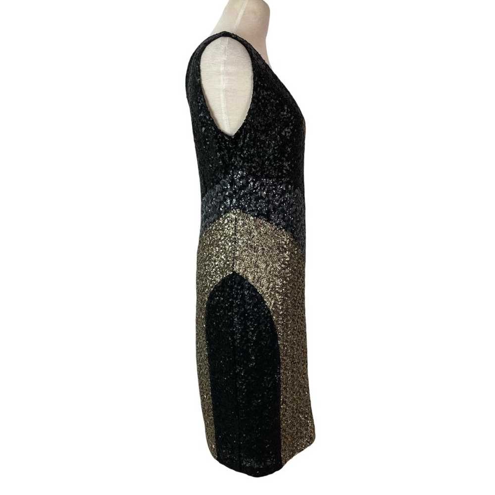 Ann Taylor Colorblocked Sequin Sheath Cocktail Di… - image 7