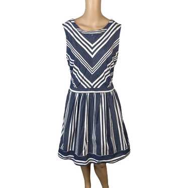 Dorothy Perkins Blue White Denim Chevron Stripe Ti