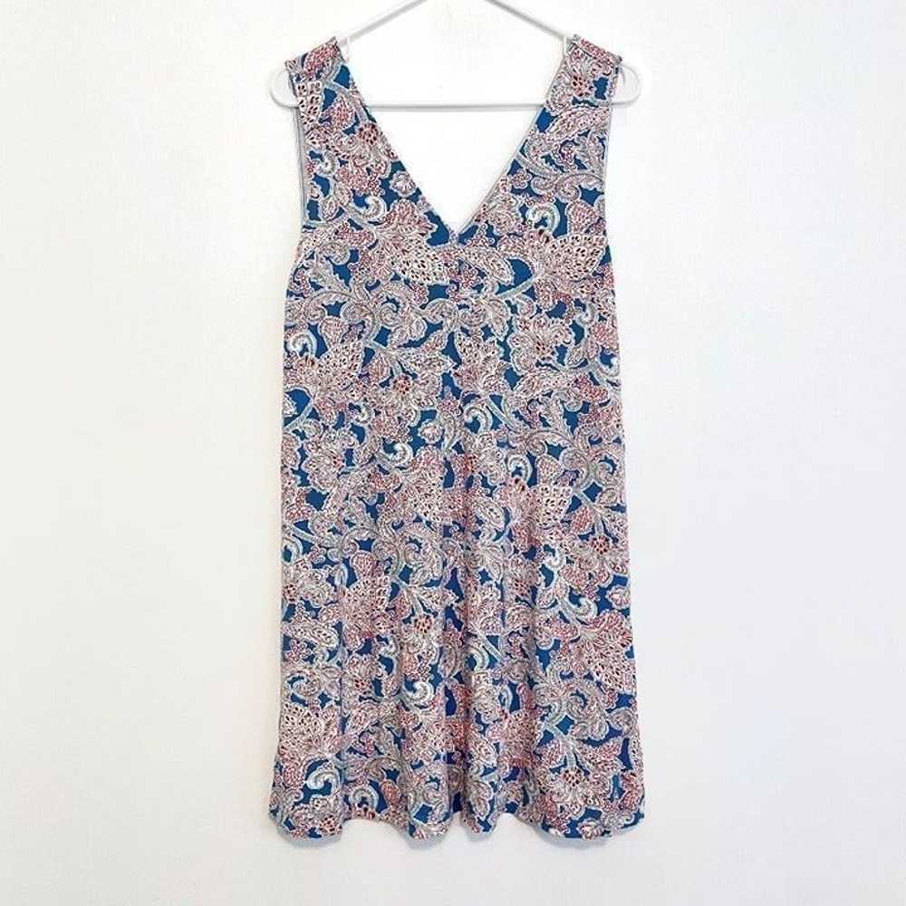 ANN TAYLOR LOFT Double V Sleeveless Swing Dress B… - image 1