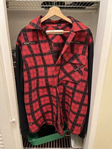 Off-White OFF-WHITE CONTRAST SLEEVE FLANNEL SHIRT 