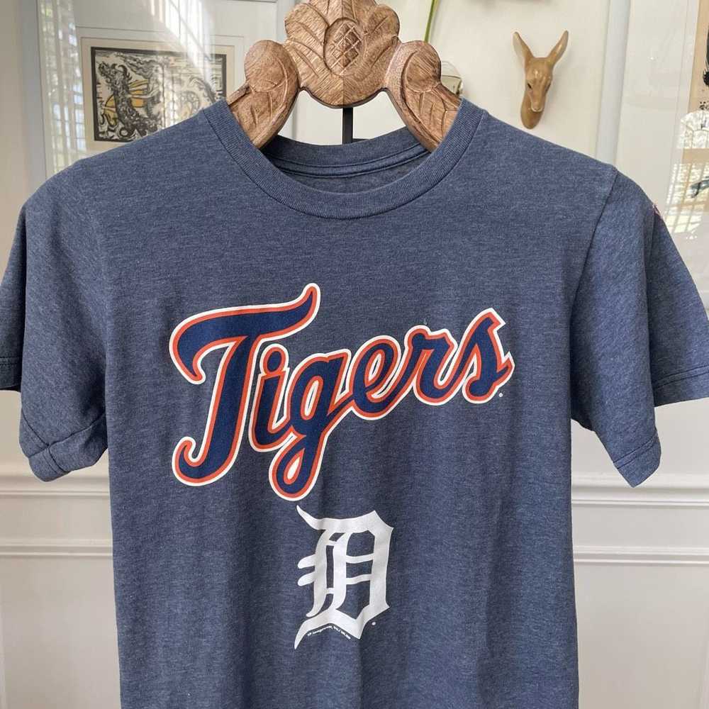 MLB MLB Detroit Tigers Blue Heather Tshirt S - image 1