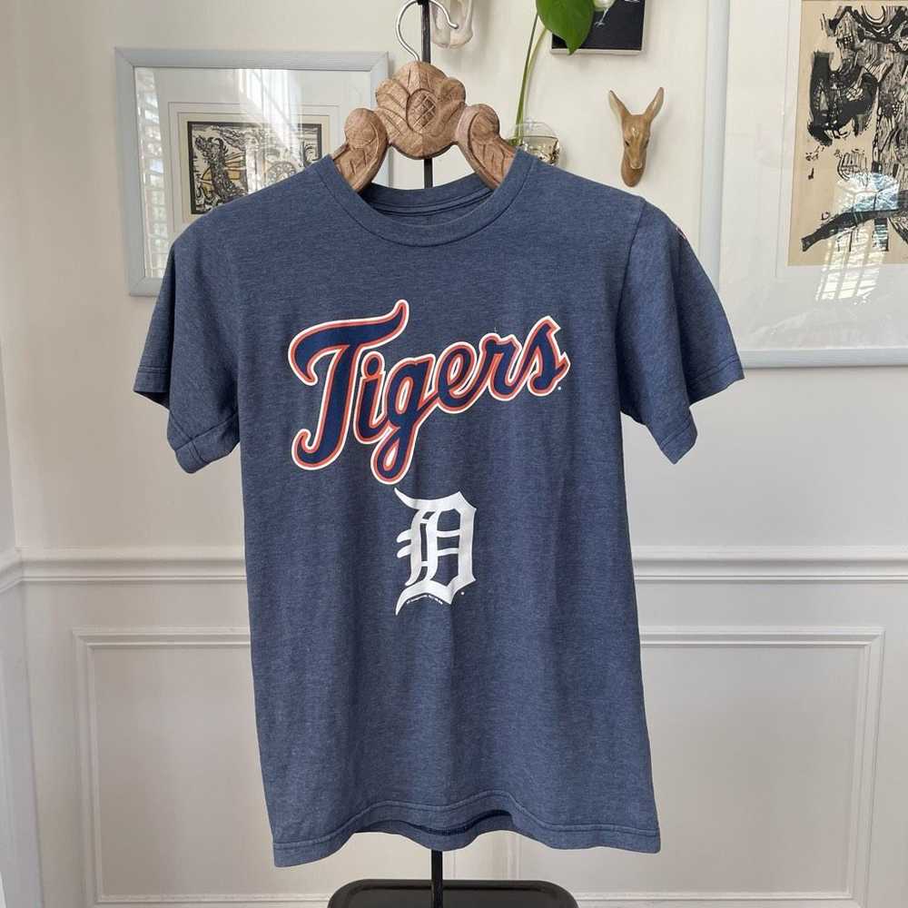 MLB MLB Detroit Tigers Blue Heather Tshirt S - image 2