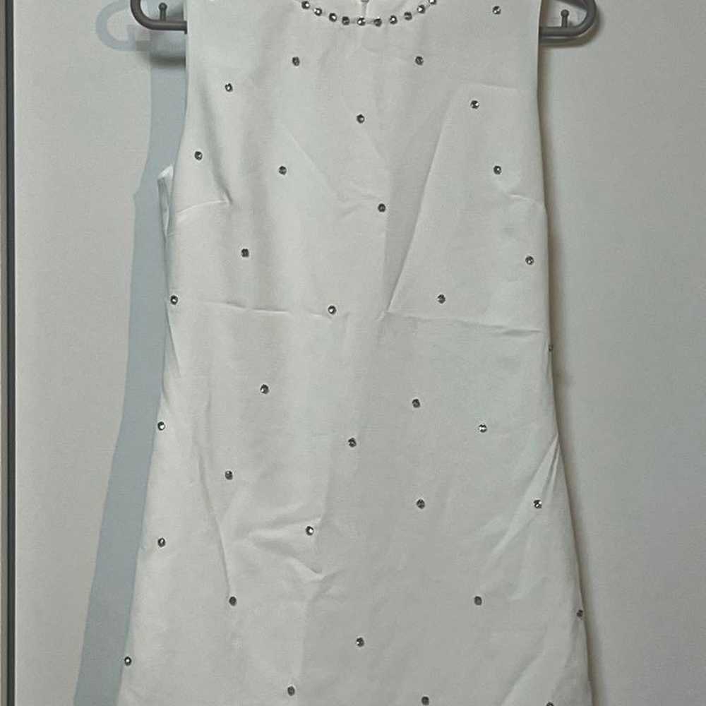 White Sleeveless One-Piece Dress - image 1