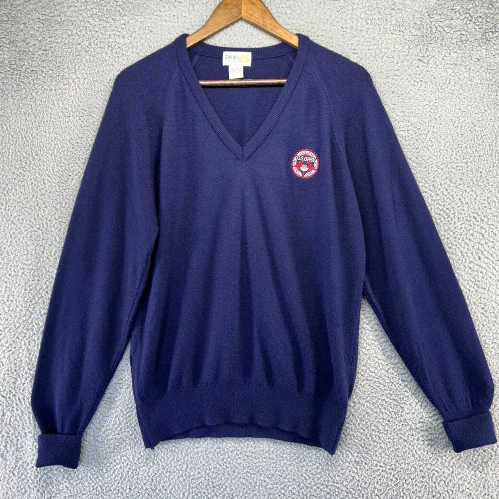 Izod Authentic Medium Blue Izod Sweater Featuring… - image 1