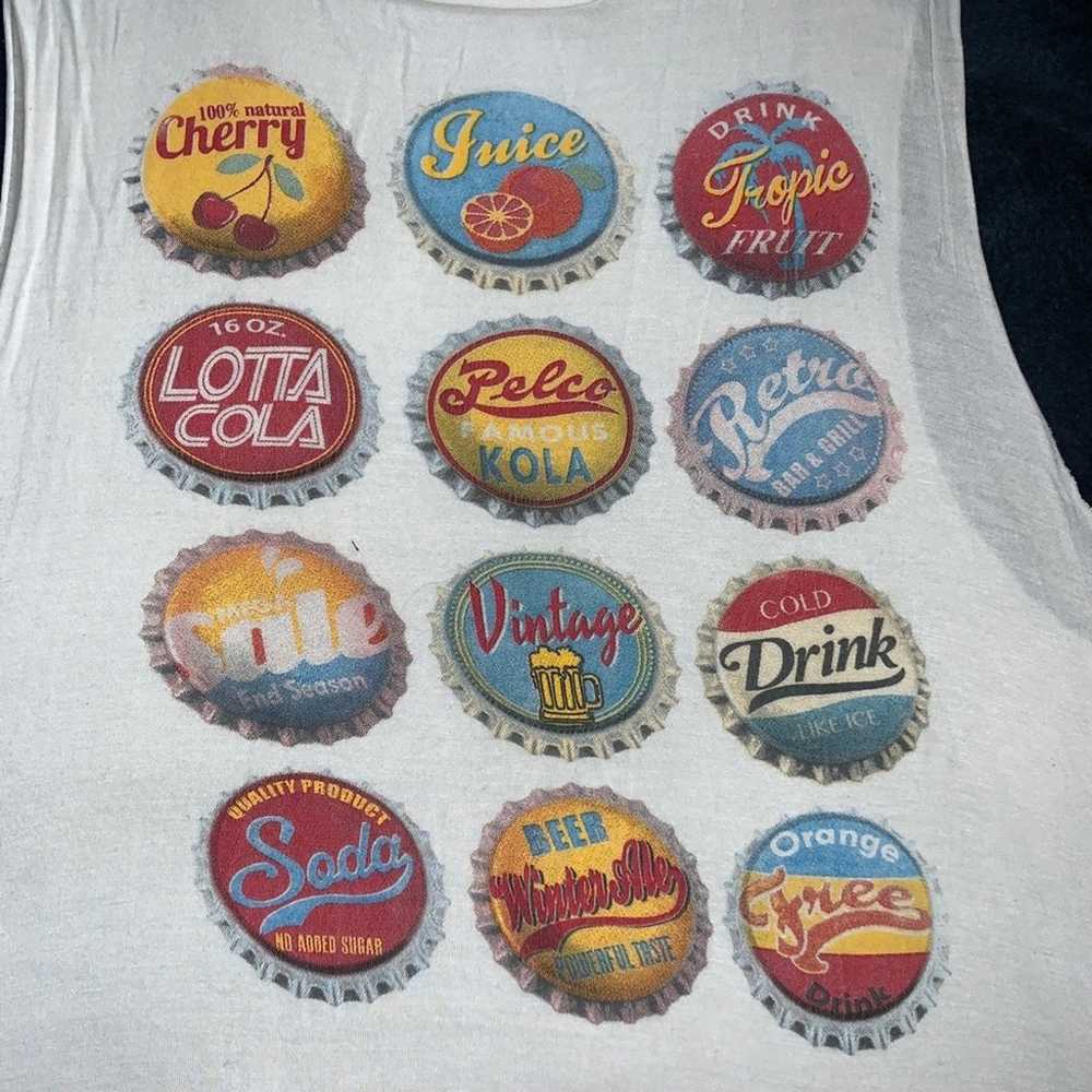 90s/Y2K VINTAGE BOTTLECAP TANK TOP S/M - image 6