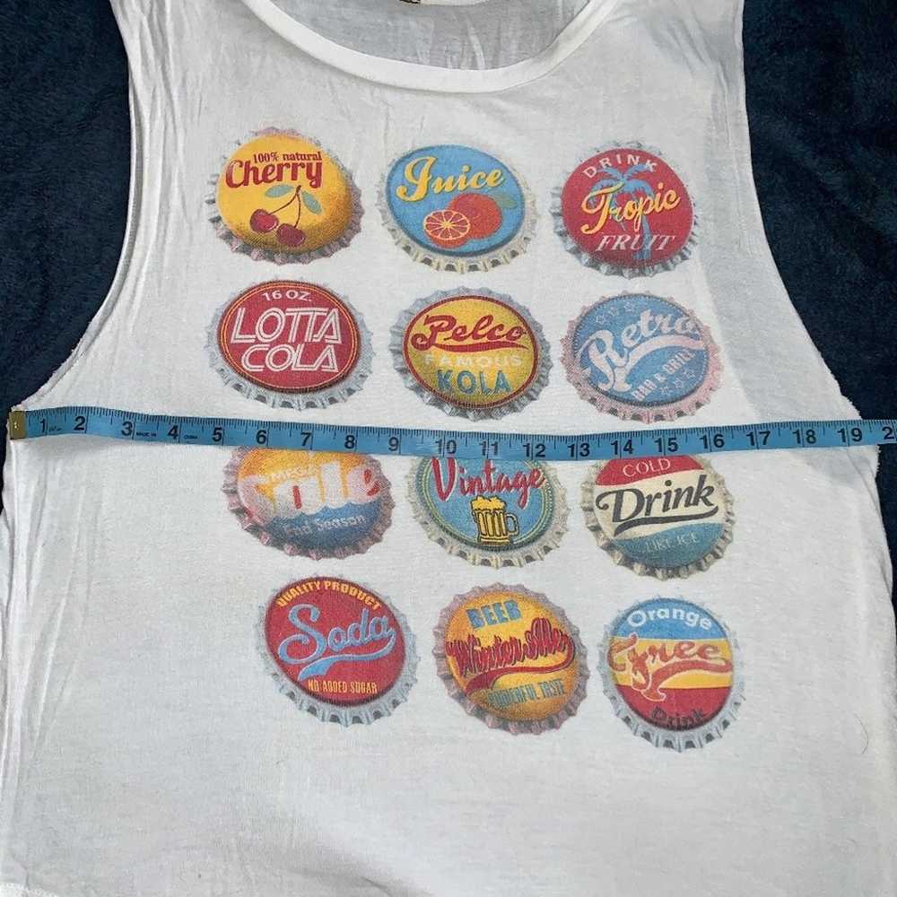 90s/Y2K VINTAGE BOTTLECAP TANK TOP S/M - image 7