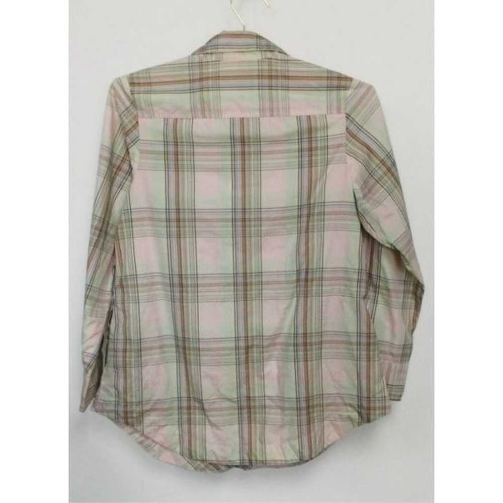 Vintage Pendleton Womens Pastel Pink Plaid Long S… - image 2