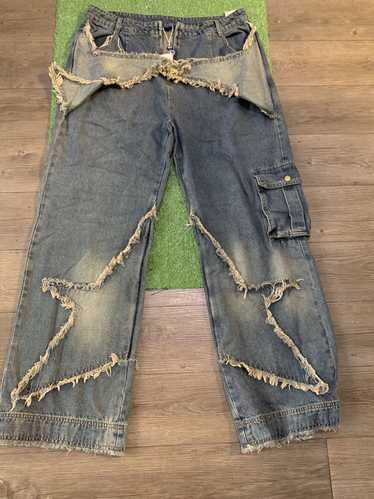 Streetwear Star studded denim jeans - image 1