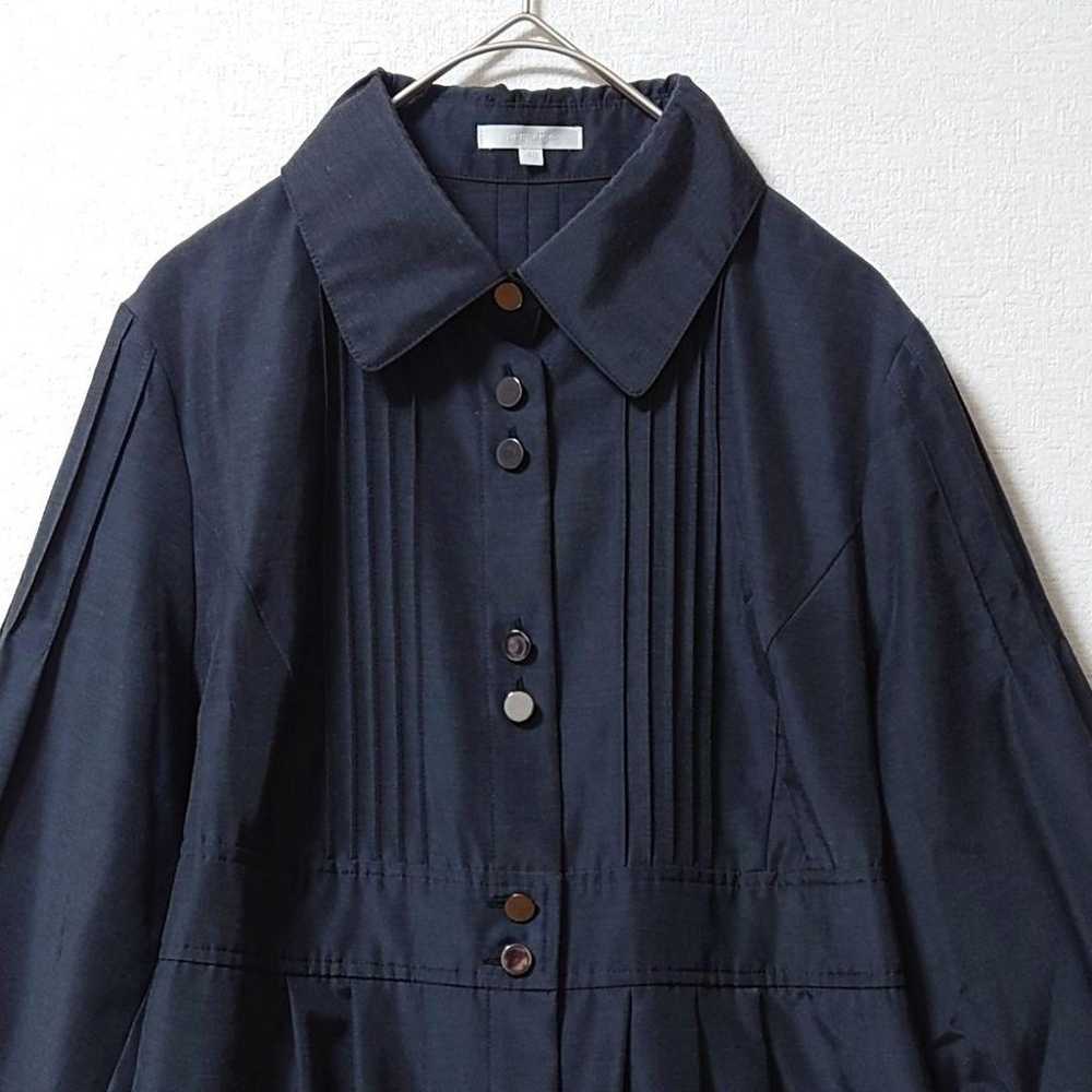 ◎40 TubeChic Shirt Dress Pin Tuck Flare A-Line - image 2