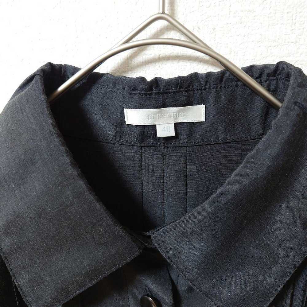 ◎40 TubeChic Shirt Dress Pin Tuck Flare A-Line - image 6