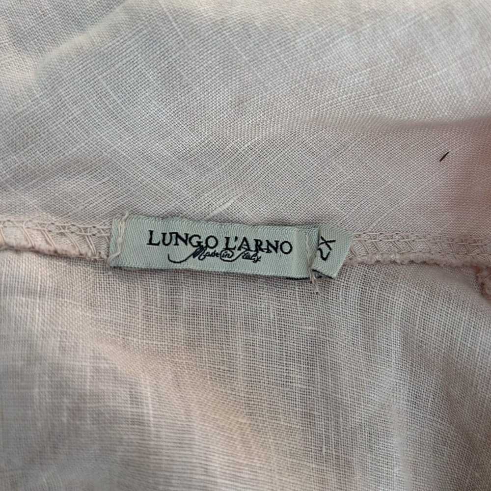 Lungo L'Arno Women's 100% Linen Pastel Pink Dress… - image 11