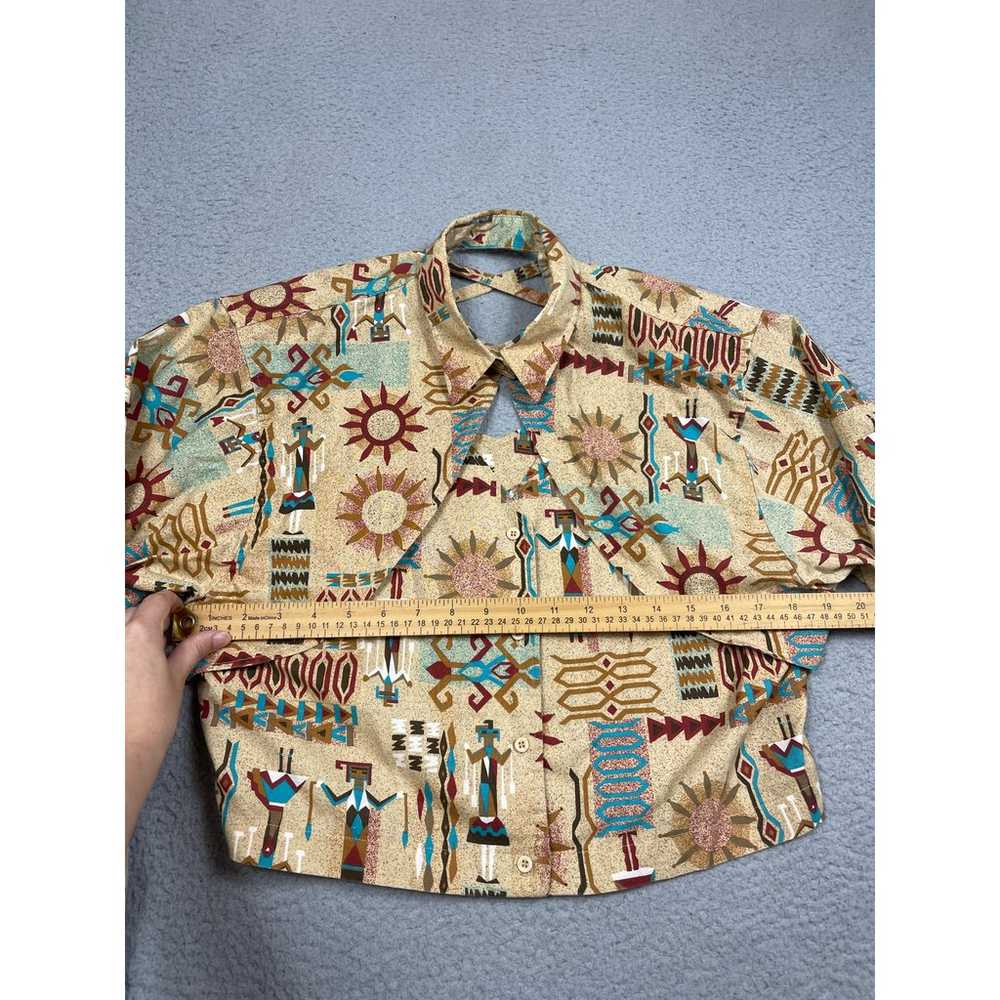 Vintage Wrangler Womens Size XL Aztec Crop Button… - image 5