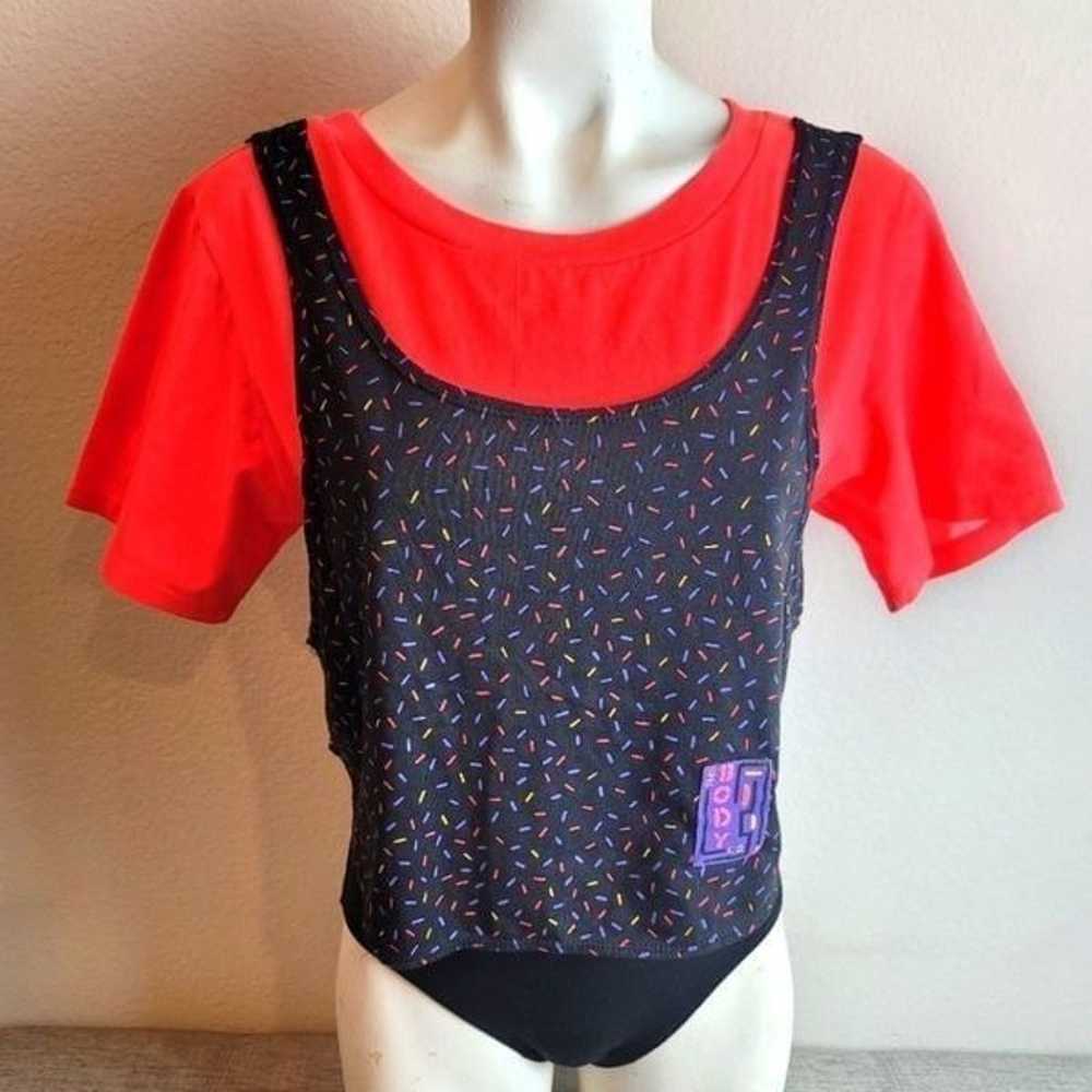 THE BODY CO. Vintage 80s Leotard Bodysuit - image 1