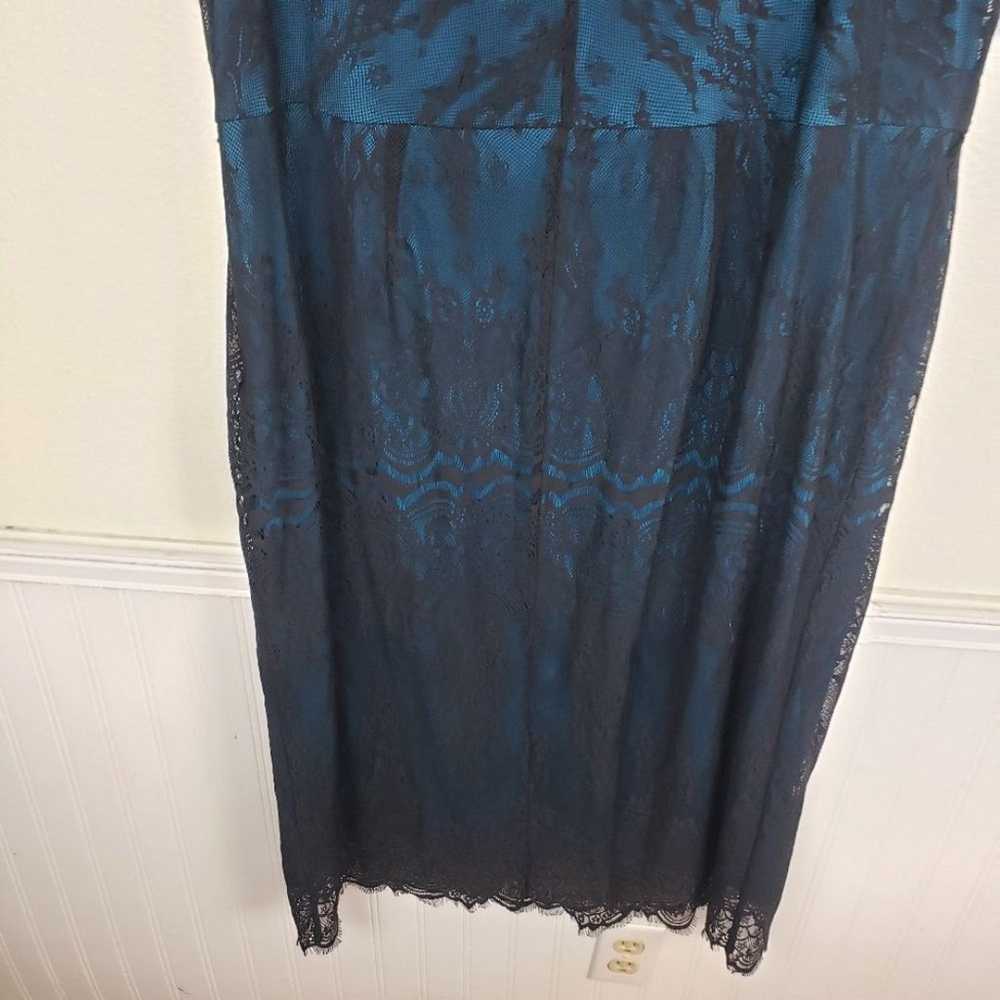 Lane Bryant Plus Size Blue Black Lace Sleeveless … - image 2