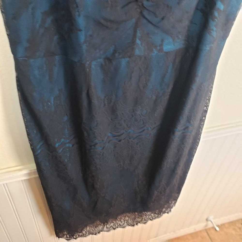 Lane Bryant Plus Size Blue Black Lace Sleeveless … - image 5