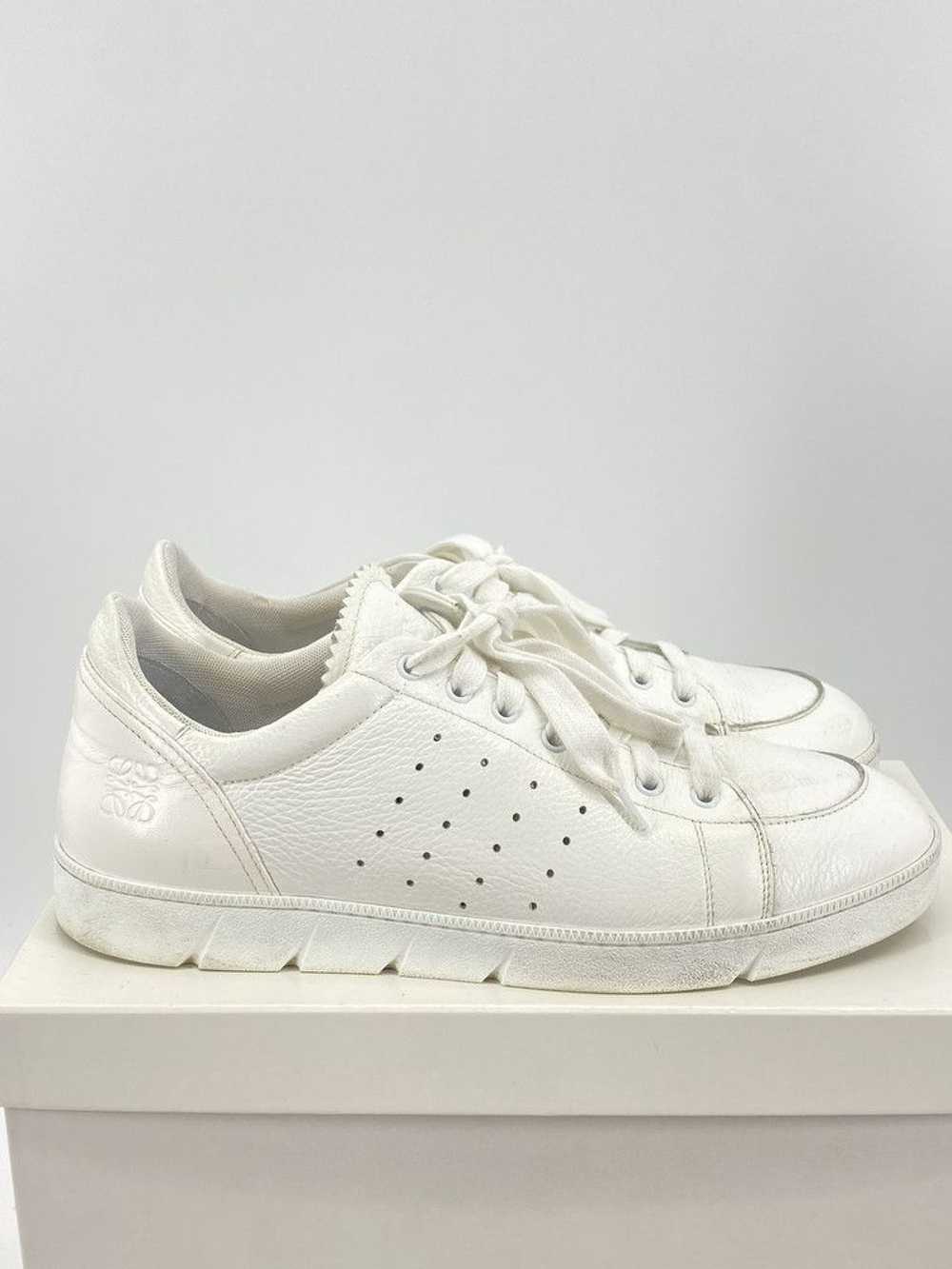 Loewe White Leather Sneakers - image 1