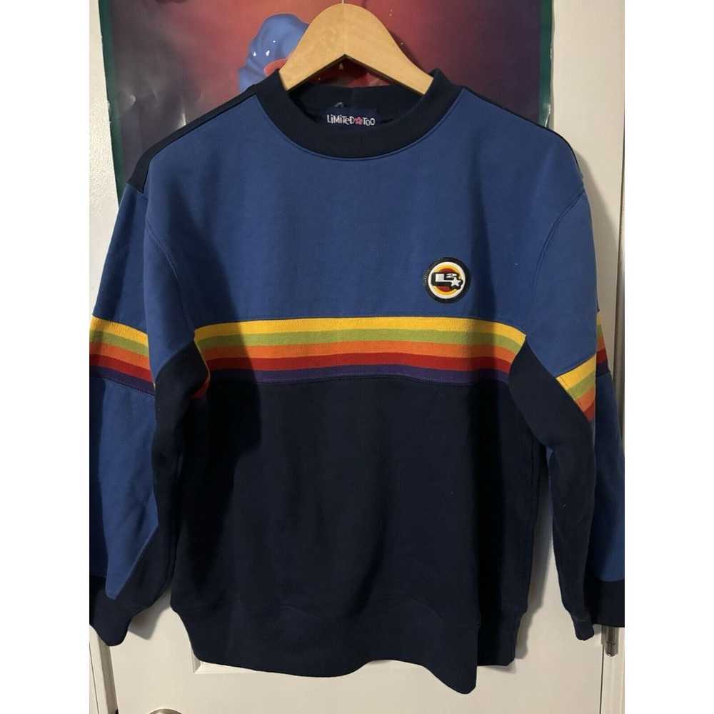 Vintage y2k limited too Crewneck blue Size 14/L - image 2