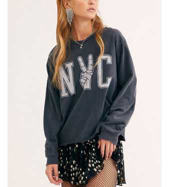 Free People x Retro Brand NYC Peace Long sleeve - image 1