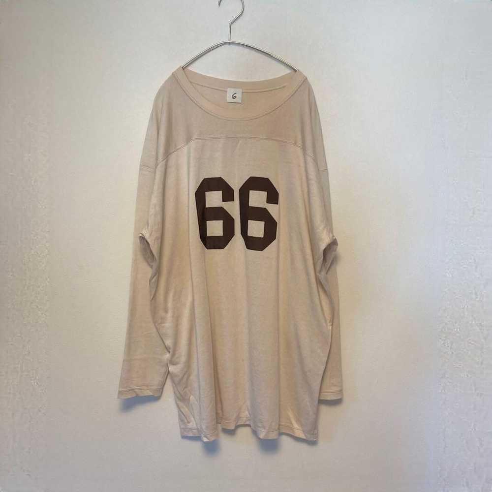 6 (ROKU) RAYON COTTON FOOT BALL T-SHIRT - image 2