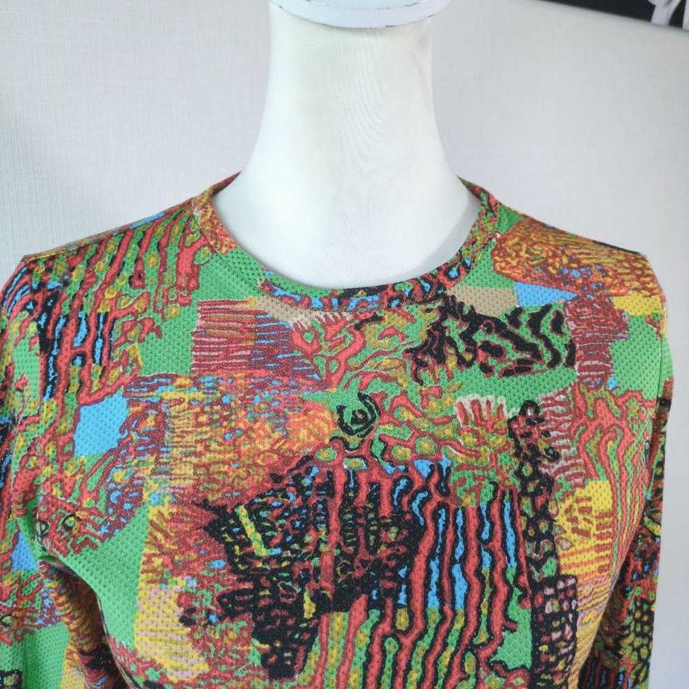 Hiroko Koshino Mesh Cut T-shirt Pop Art Made in J… - image 11