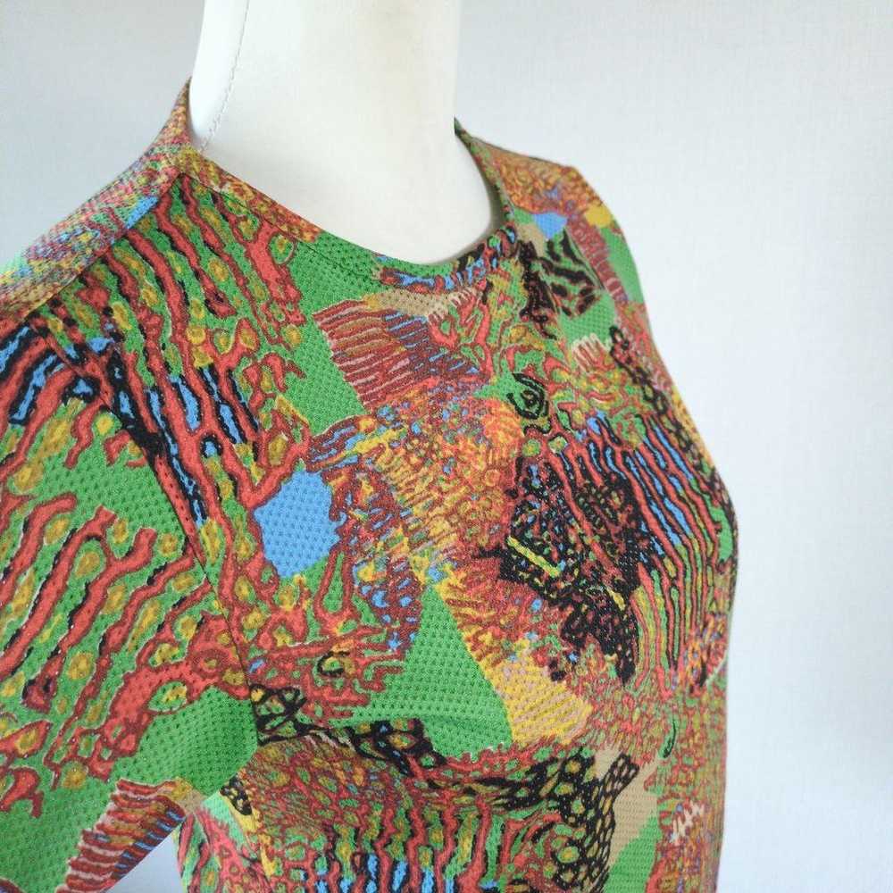 Hiroko Koshino Mesh Cut T-shirt Pop Art Made in J… - image 4