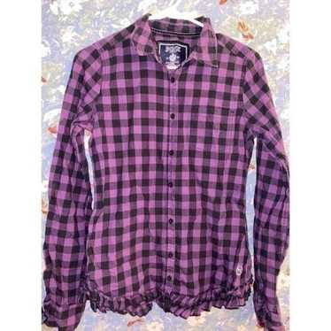 victoria secret PINK plaid button down