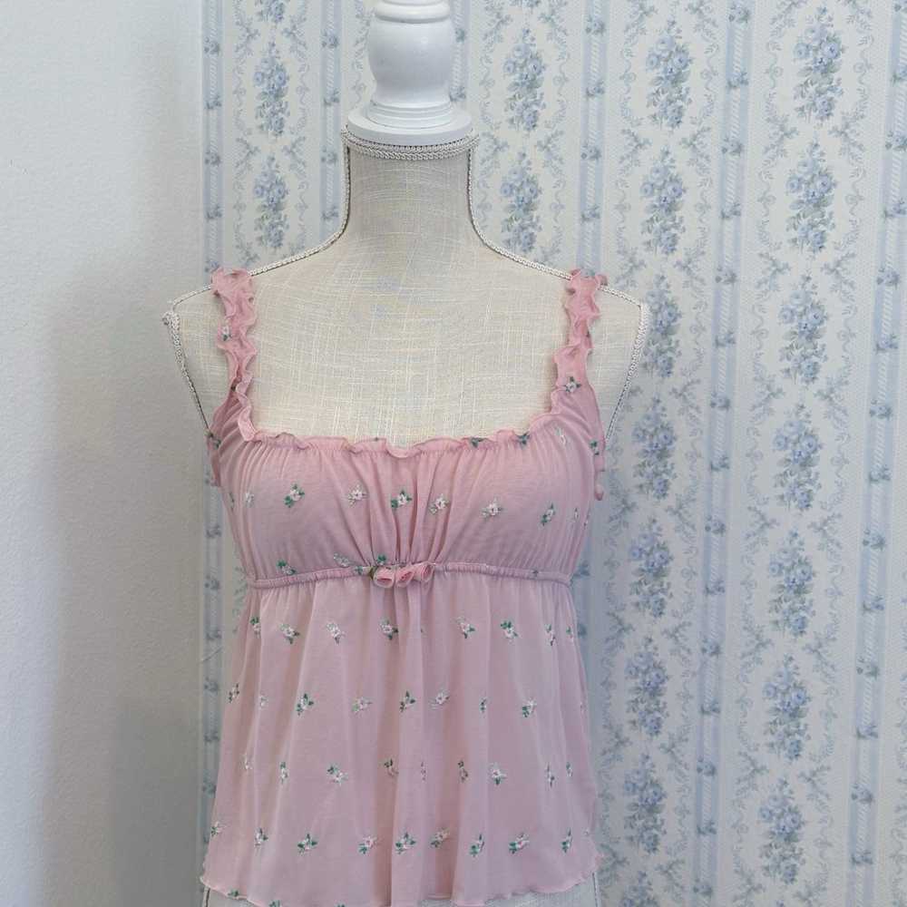 Vintage milk maid pink Victoria's Secret Camisole - image 1