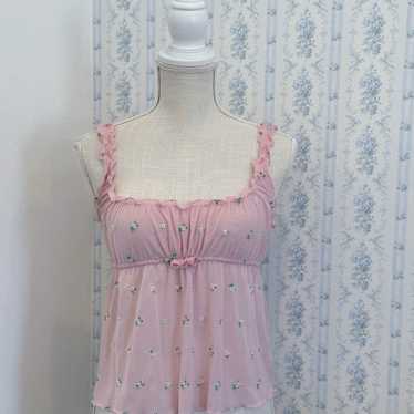 Vintage milk maid pink Victoria's Secret Camisole - image 1