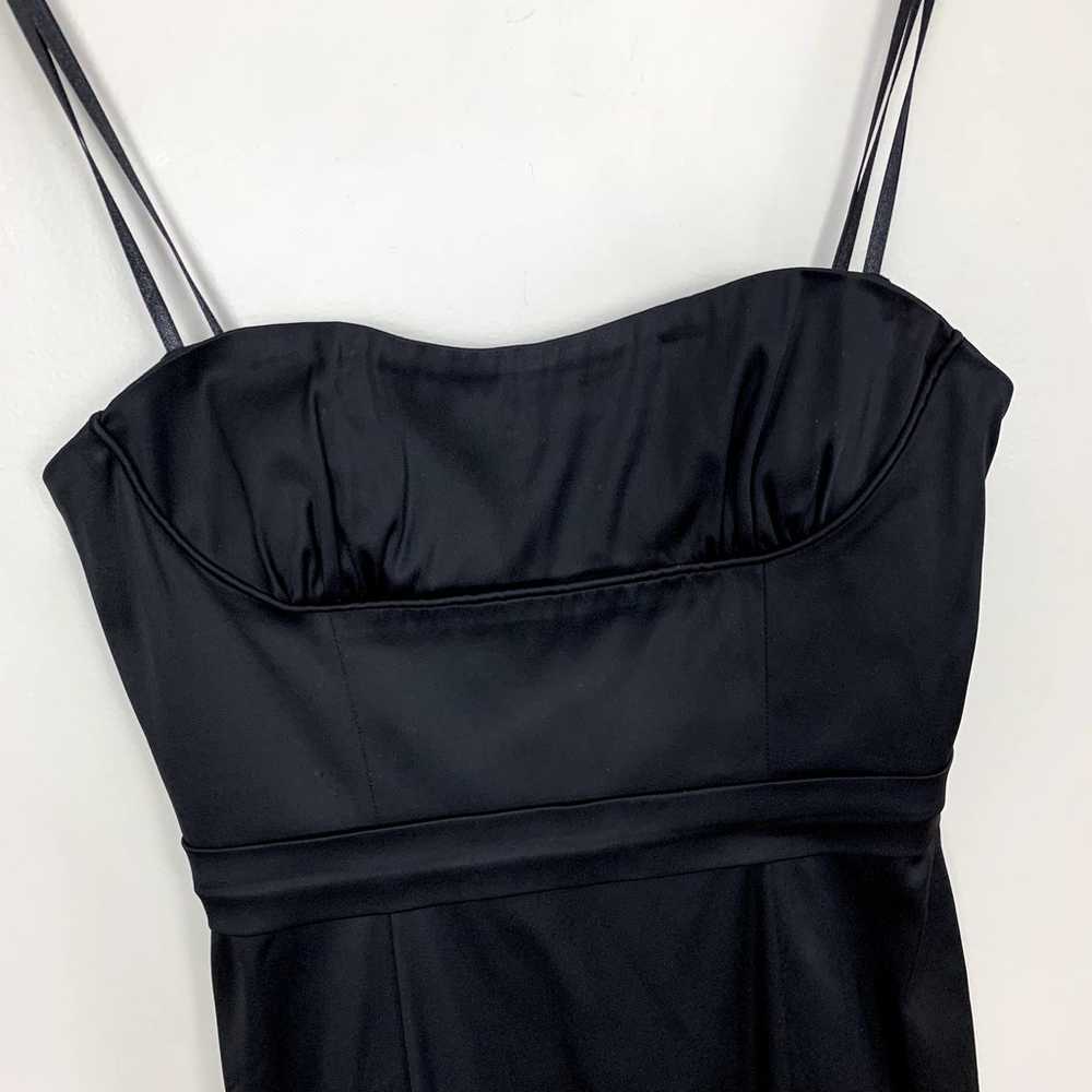 BCBGMaxAzria Black Strapless Ruffle Cocktail Dres… - image 10