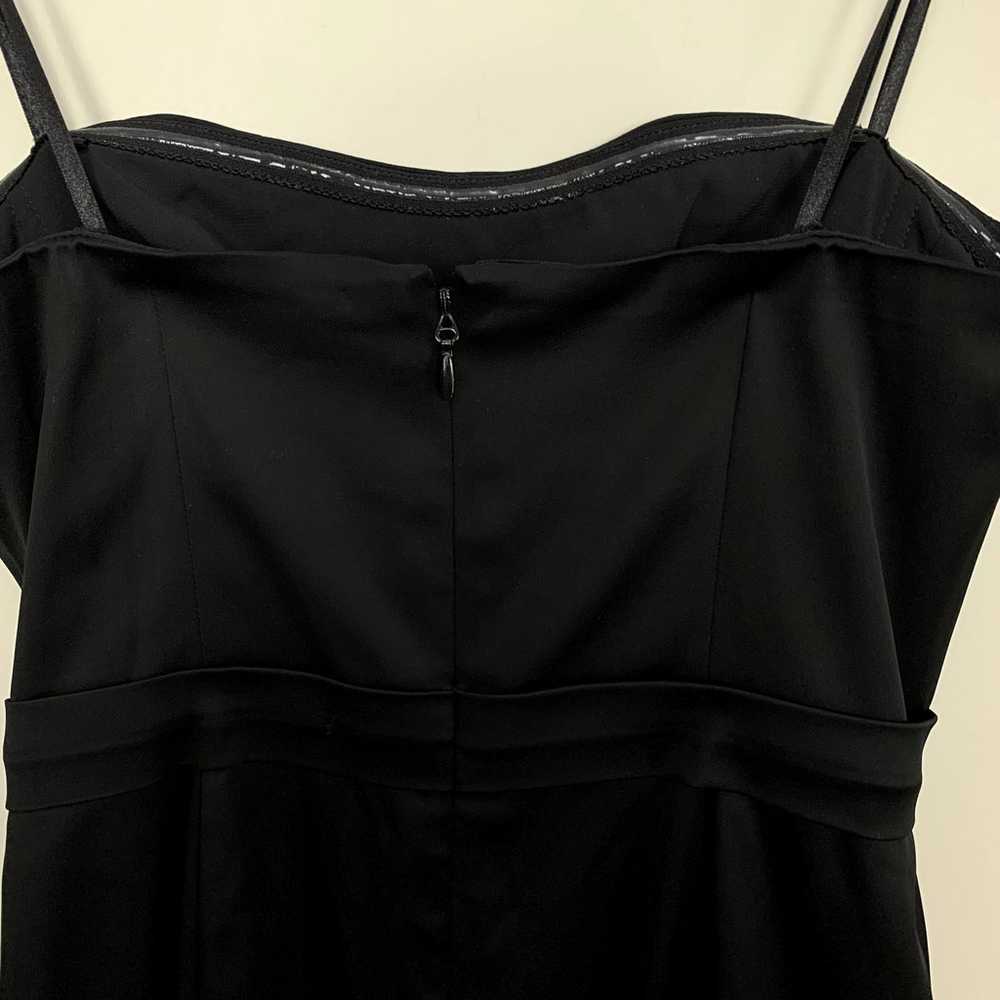 BCBGMaxAzria Black Strapless Ruffle Cocktail Dres… - image 11