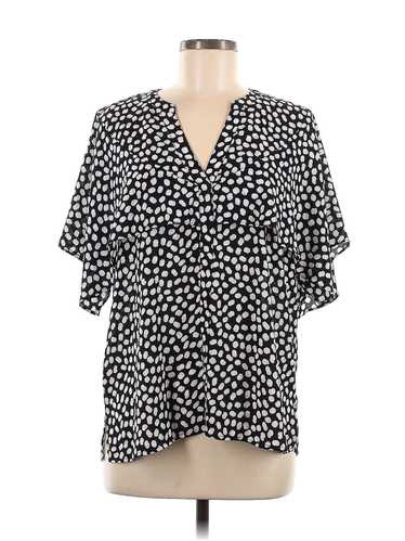 Vince Camuto Women Black Short Sleeve Blouse M