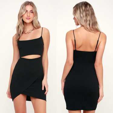 Lulus | Cutout On The Town Black Cutout Bodycon Dr