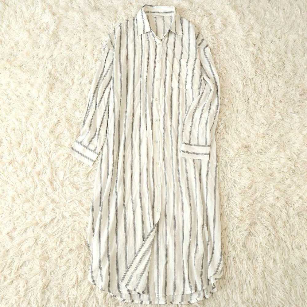 953 Kershans Shirt One-piece Stripe Long-sleeve O… - image 1