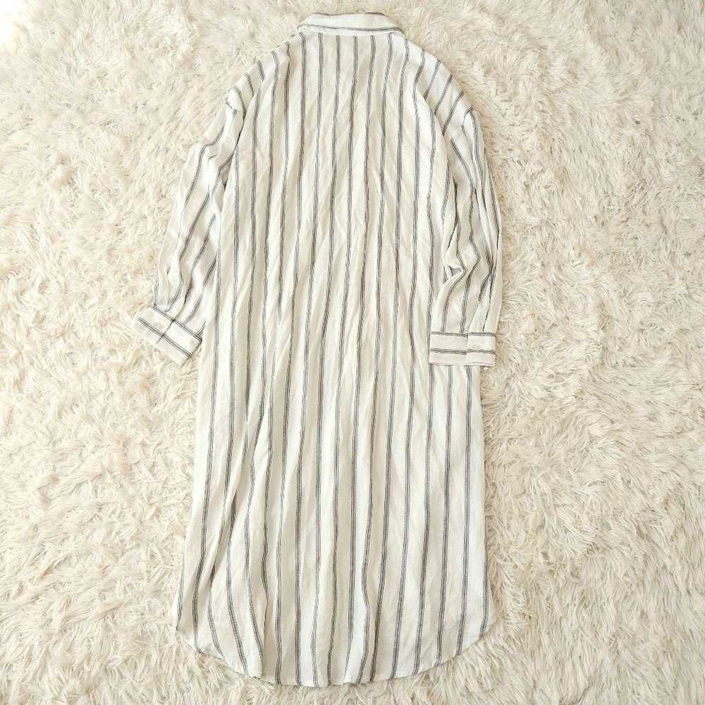 953 Kershans Shirt One-piece Stripe Long-sleeve O… - image 7