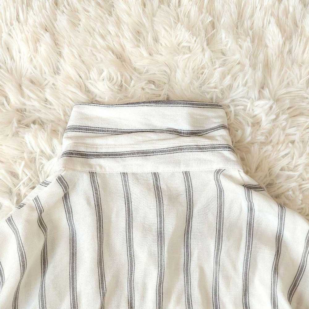 953 Kershans Shirt One-piece Stripe Long-sleeve O… - image 9