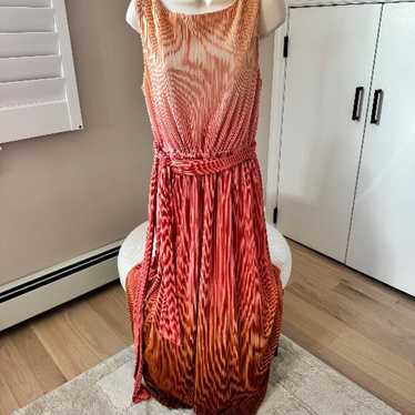 ANNE KLEIN OMBRE MIDI DRESS